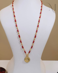 Mother’s Special – Premium Coral Tube Pattern Mala ❤️