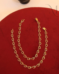 Heart Design Anklets