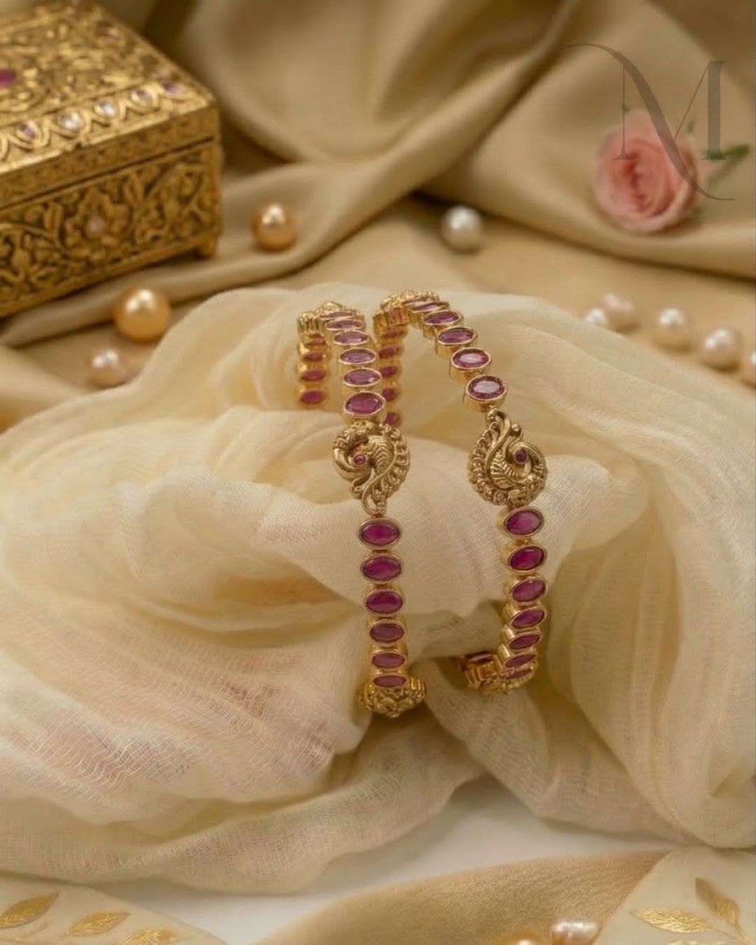 Rakta Mayura Bangles