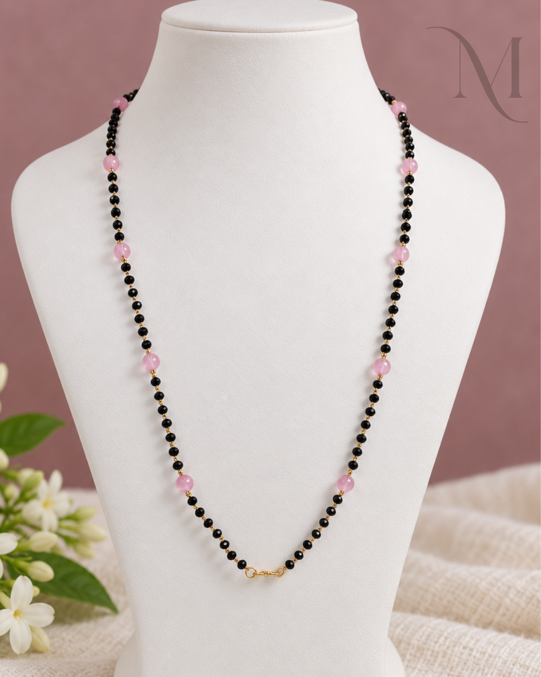 Pink Beads Karimani Mala