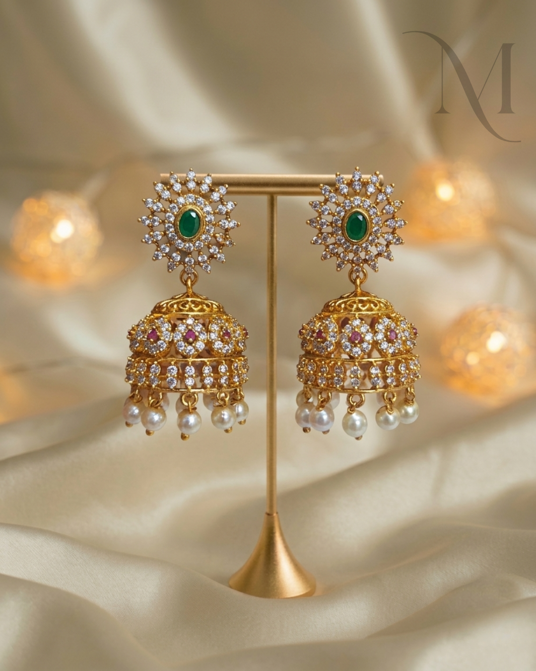 AD Stone Premium Jhumka