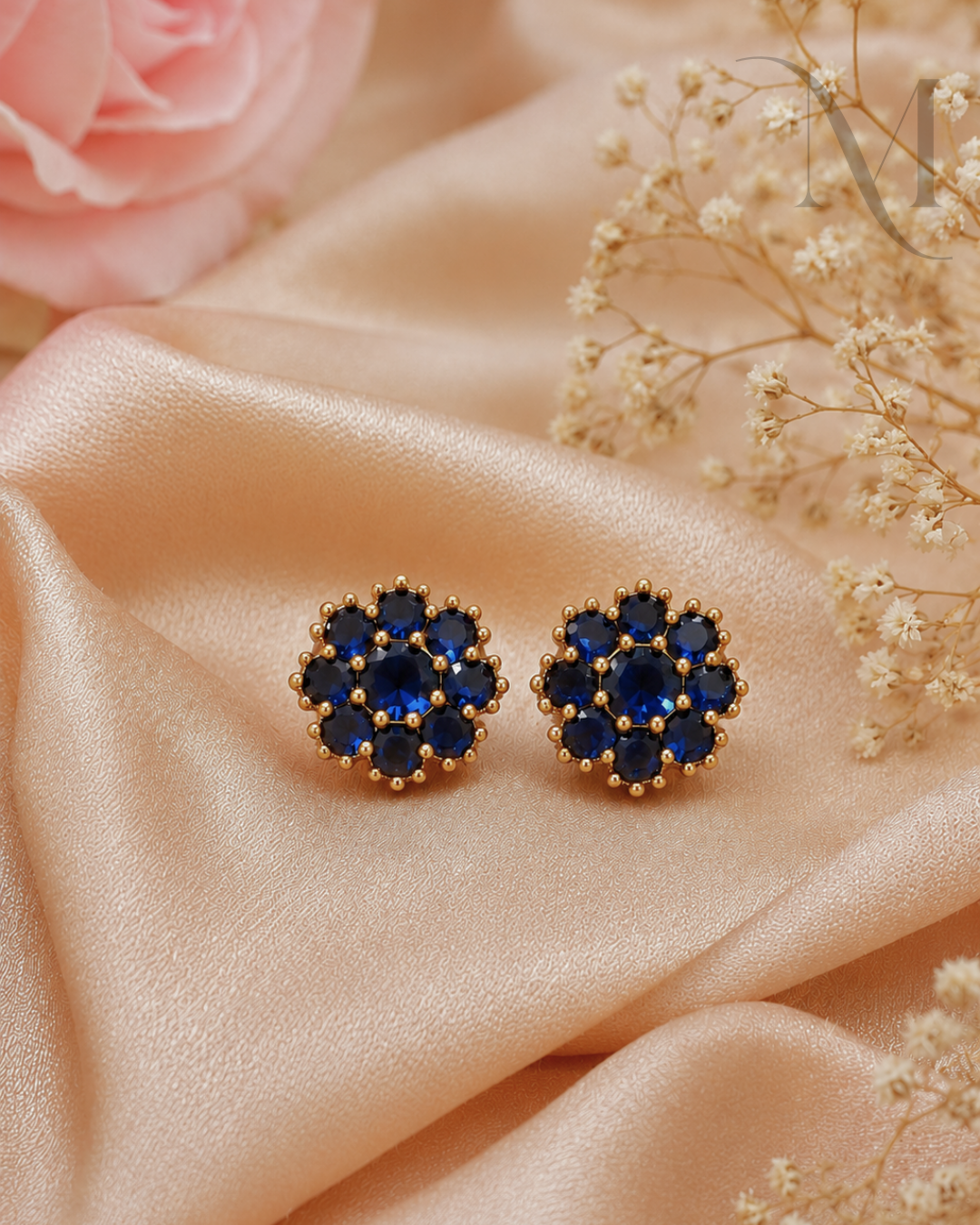 Neelanjana 9-Stone Studs