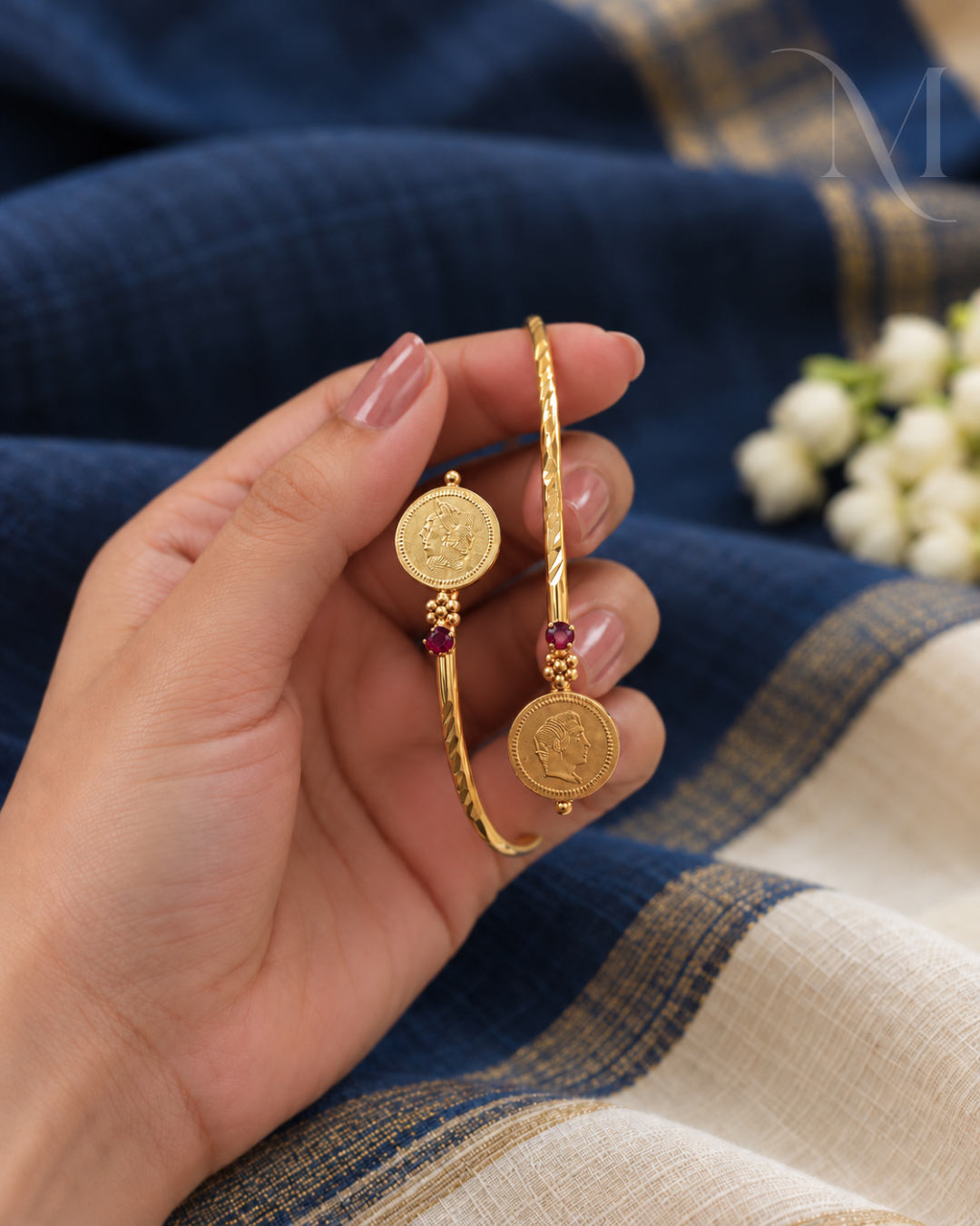 Adjustable Kasu Bangle (Non Idol )