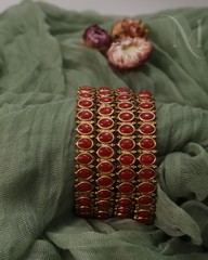 Manjari Coral Bangles