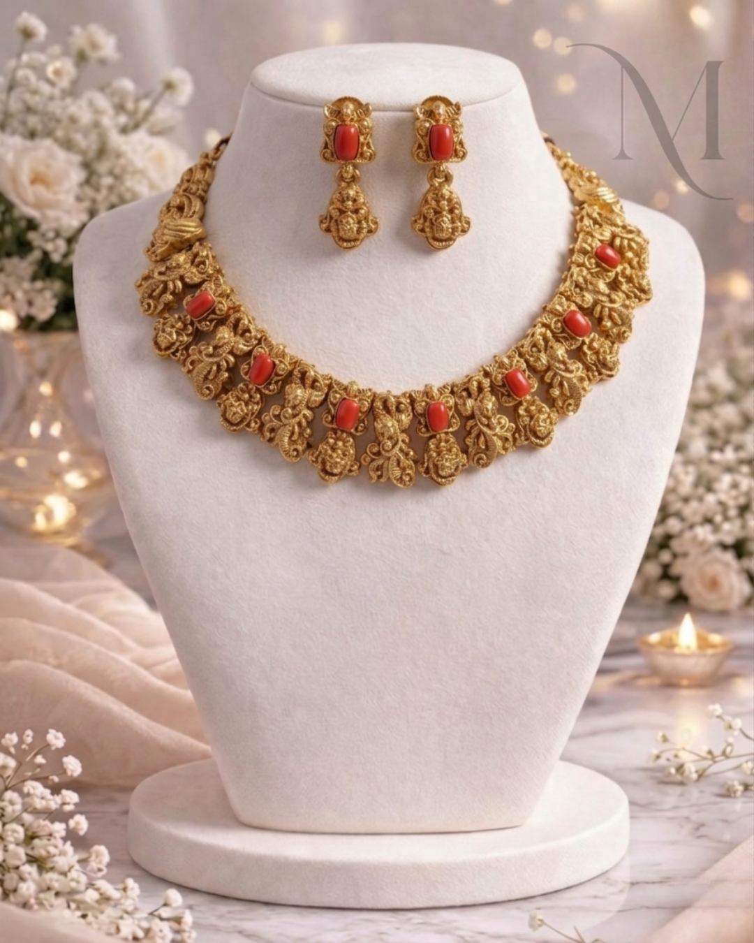 Mayuri Coral Neckalce