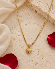 Heart Charm – Unisex Box Chain with Pendant ❤️