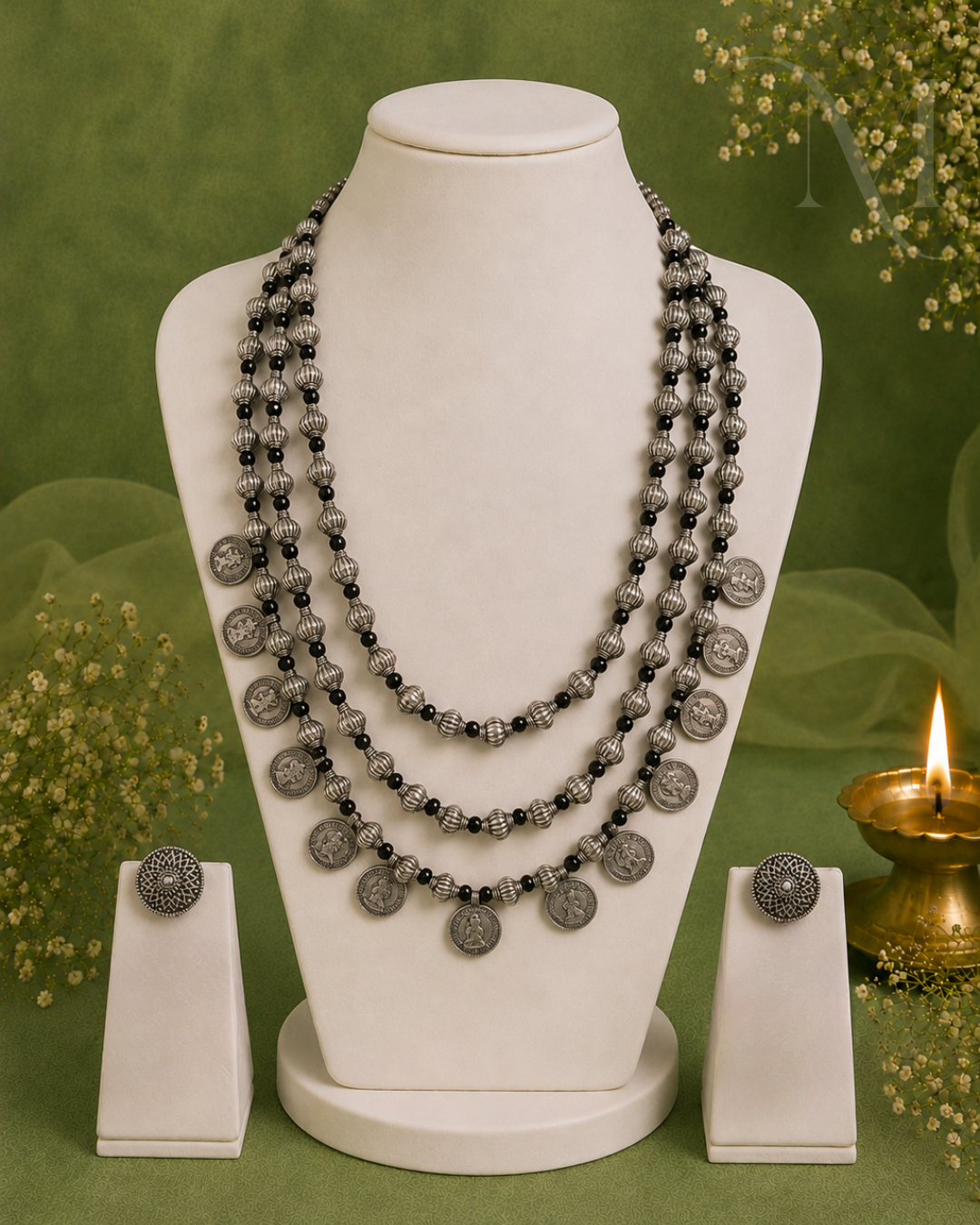Hansika Layered Oxidised Haram