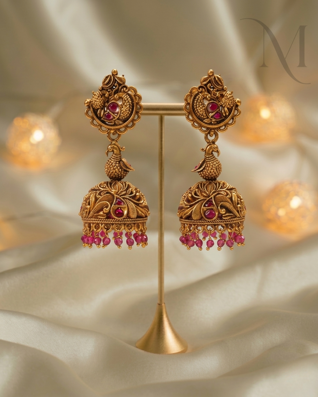 Antique Peacock Jhumka