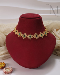 Vasundhara Premium Green Stone Necklace