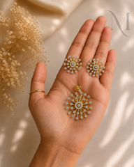 Veda Diamond Replica Pendant Set