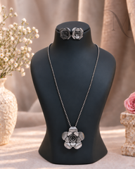 Premium Silver Replica Rose Haram Set