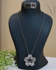 Premium Silver Replica Rose Haram Set