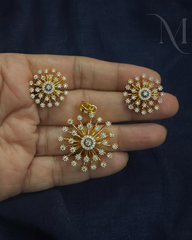 Veda Diamond Replica Pendant Set