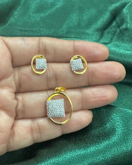 Aami Diamond Replica Pendant Set ✨