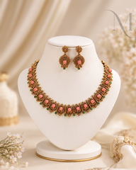 Pavizha Surya Antique Necklace Set