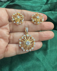 Neera Diamond Replica Pendant Set ✨