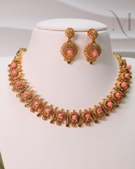 Pavizha Surya Antique Necklace Set