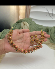 Pavizha Surya Antique Necklace Set