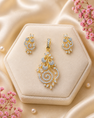 Nidhi Diamond Replica Pendant Set ✨