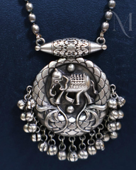 Premium Silver Replica Elephant Haram Set