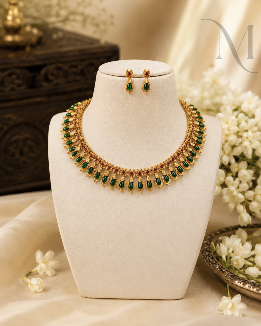Raga Green Nagapadam Necklace
