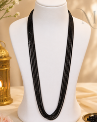 Micro-Faceted Crystal Mala - Black