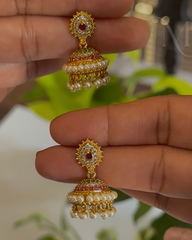 Small Kemp Pearl Jumka