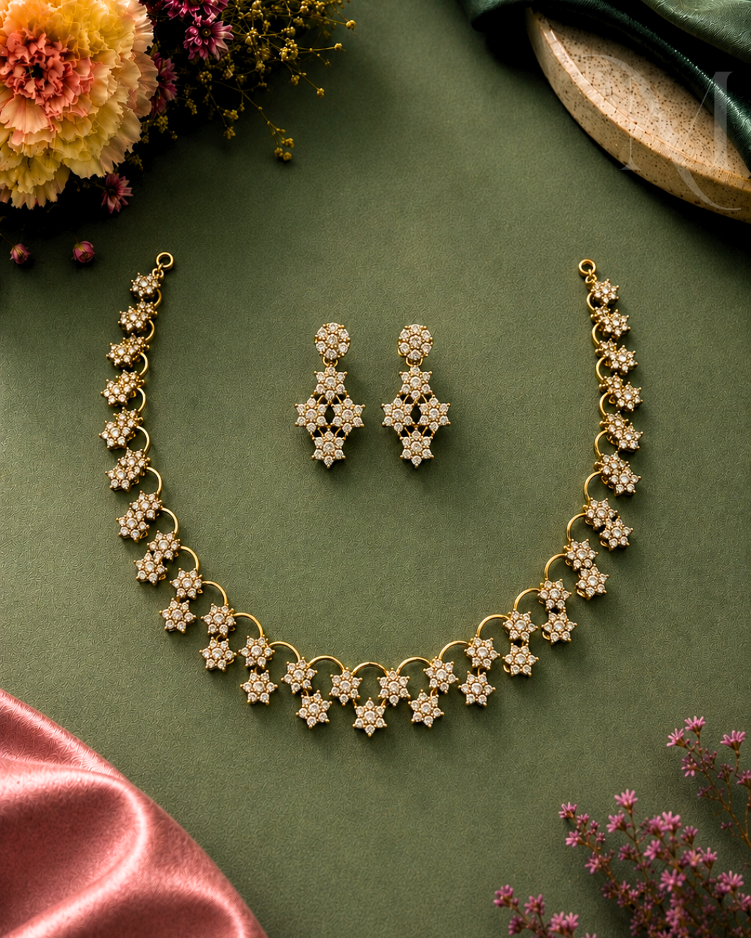 Taara Blossom Diamond Replica Necklace