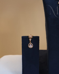 Premium Diamond Replica Haram with White Drop Pendant