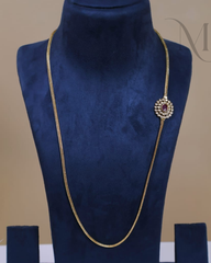 Red Stone Mugappu Chain