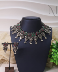 Palash Oxidised Necklace set