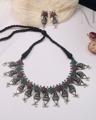 Palash Oxidised Necklace set