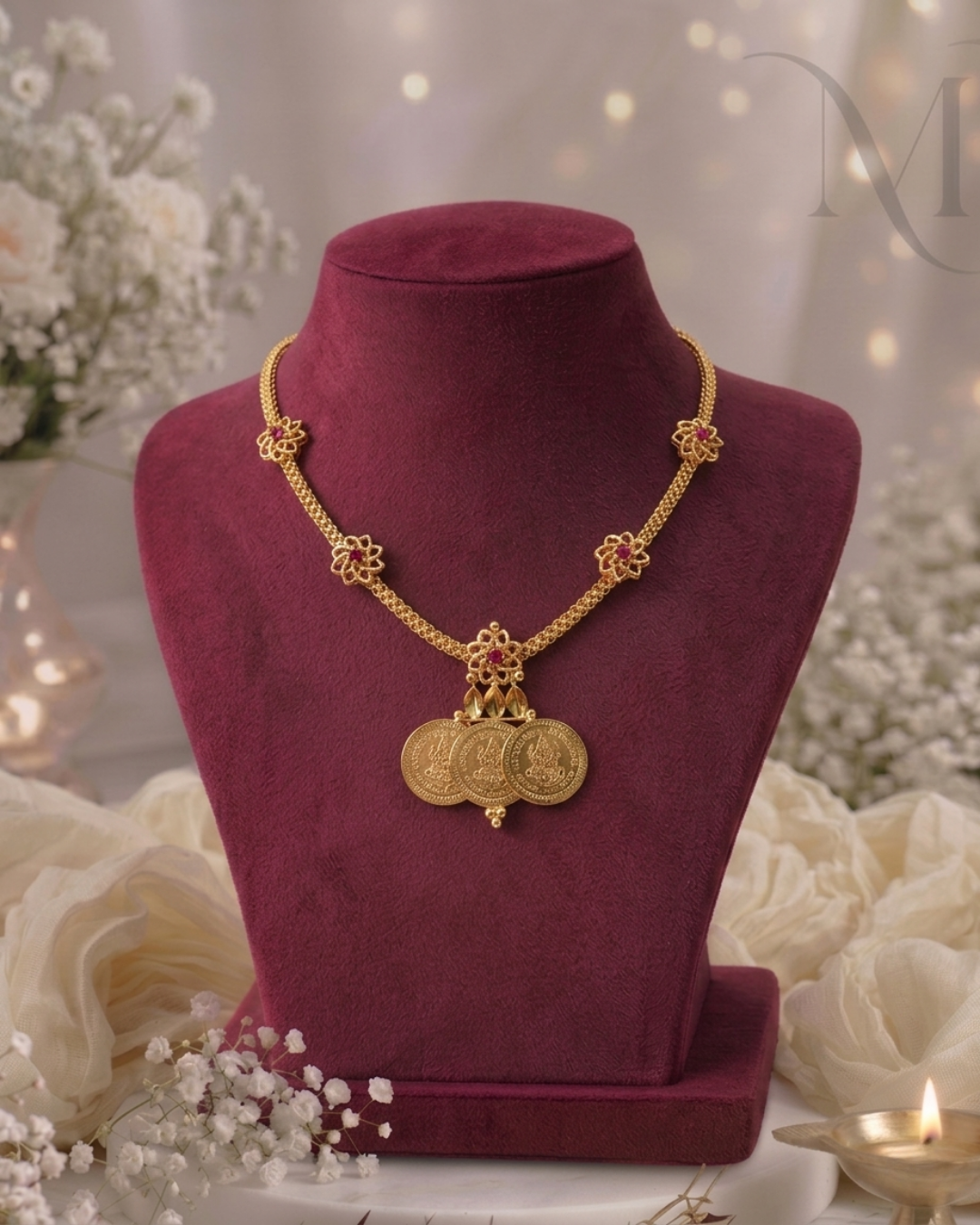 Pushpa Kasu Necklace – Premium