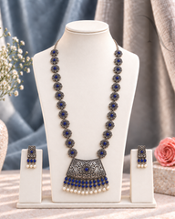Pushpa Neela Oxidised Haram