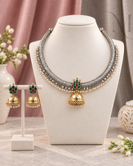 Oxidised Jimmiki Hasli Premium Set