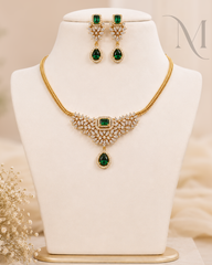 Ratnaprabha Emerald Necklace Set