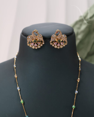 Peacock Design Pendant Set