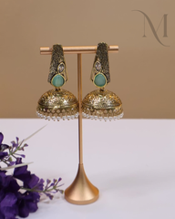 Kalyani Oxidised Jhumkas
