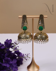 Kalyani Oxidised Jhumkas