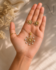 Chandrika Diamond Replica Pendant Set