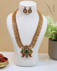 Devika Peacock Coin Haram Set