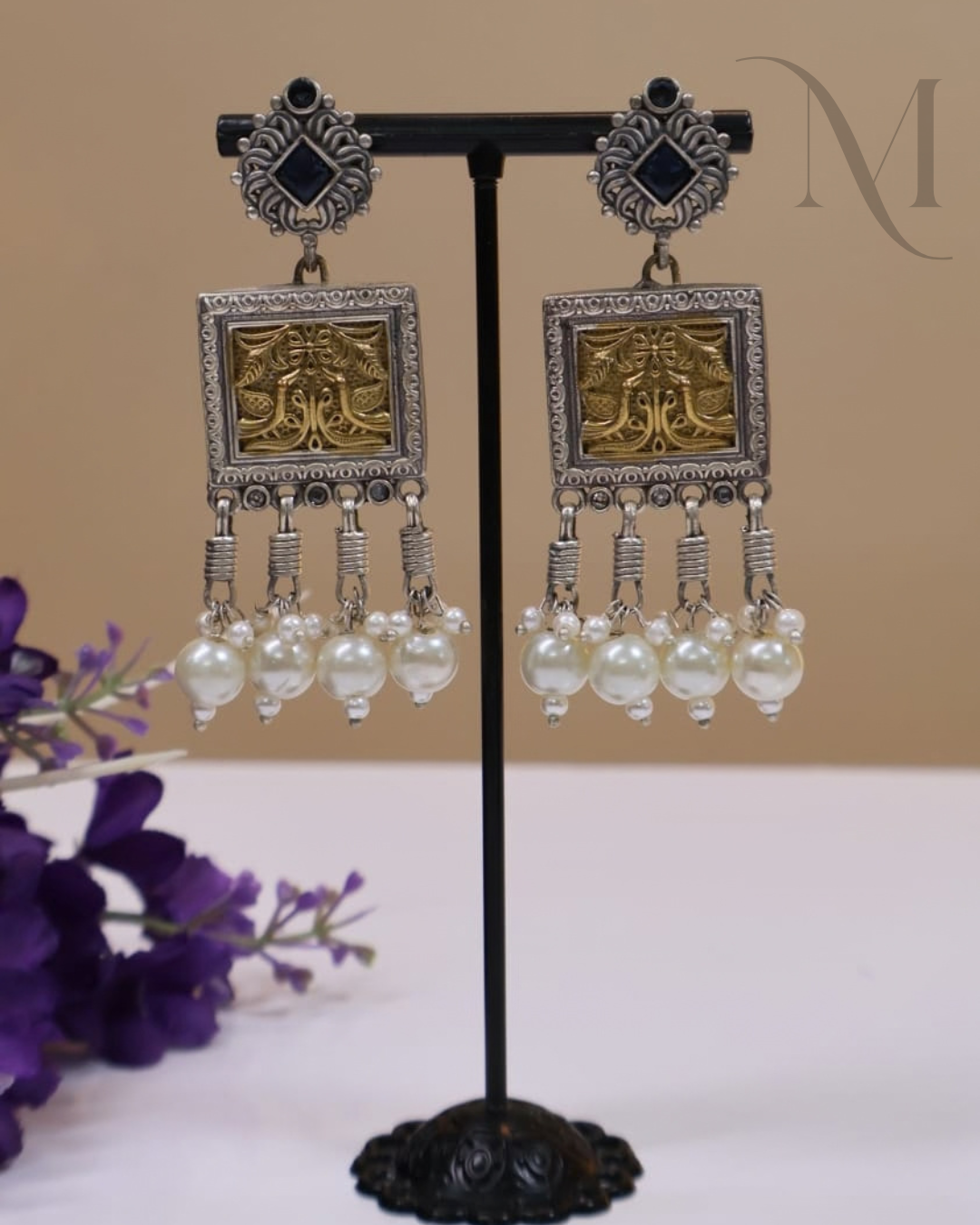 Jeevika Oxidised Earrings