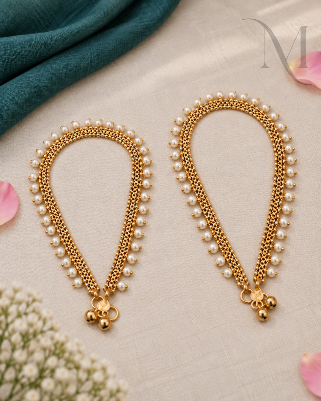 Premium Pearl Hanging Anklet