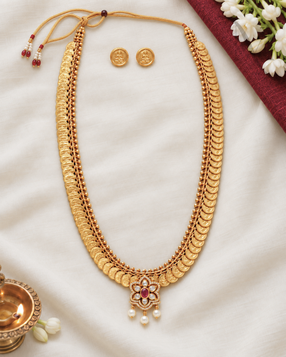 24 Inch Traditional Kasu Haram Set