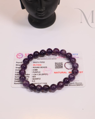 Amethyst Gemstone Bracelet | Unisex
