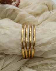Gold Microplated Plain Bangles