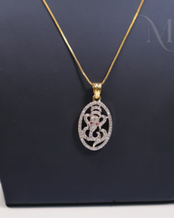 Diamond Replica Ganesha Pendant Set