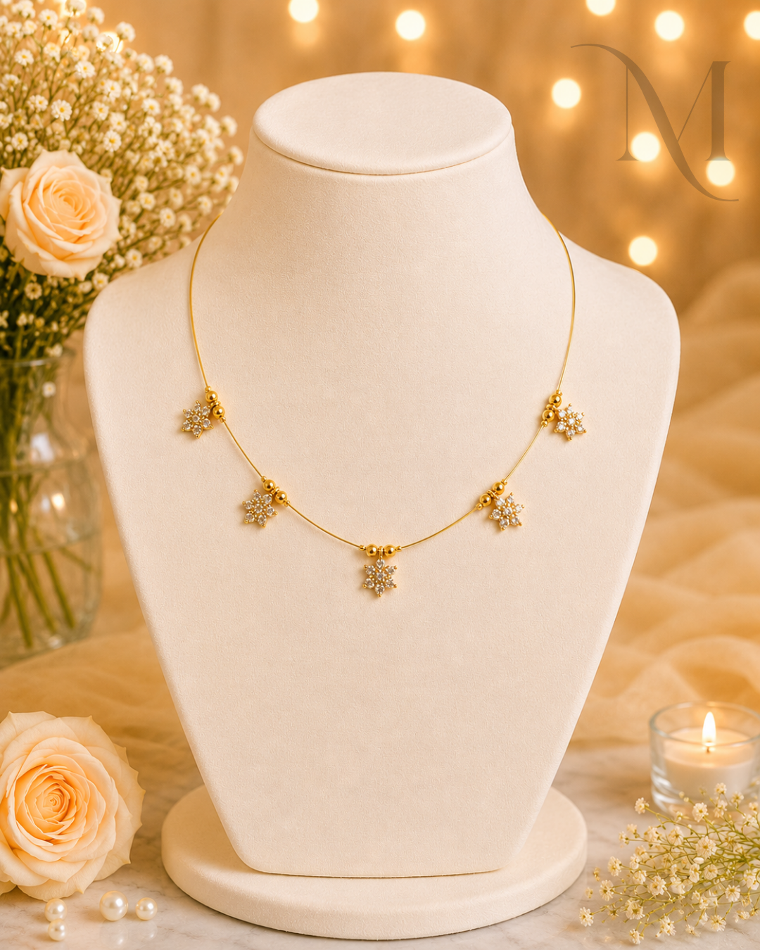 Snow Blossom Invisible Necklace
