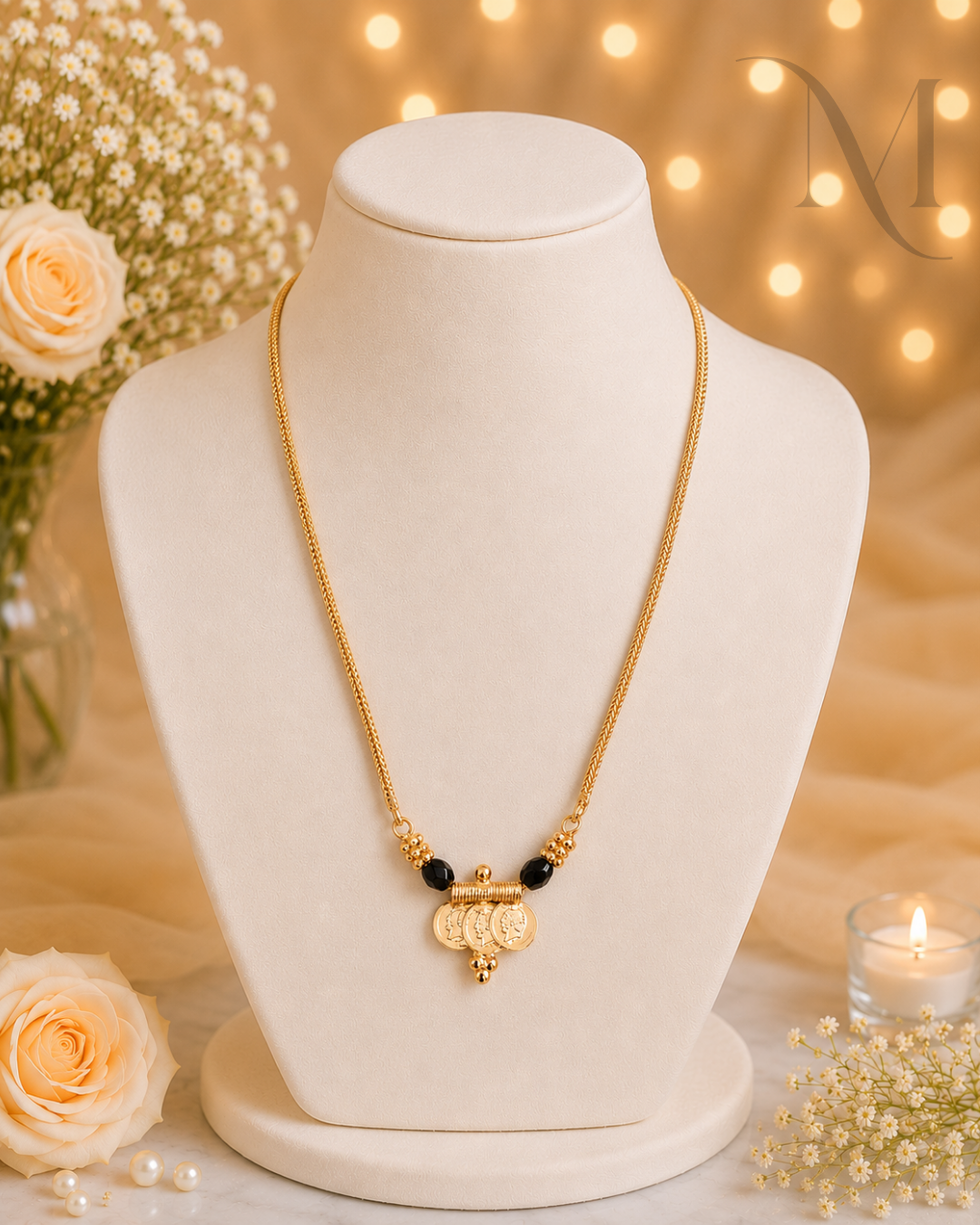 Trikasu Non idol with black beads