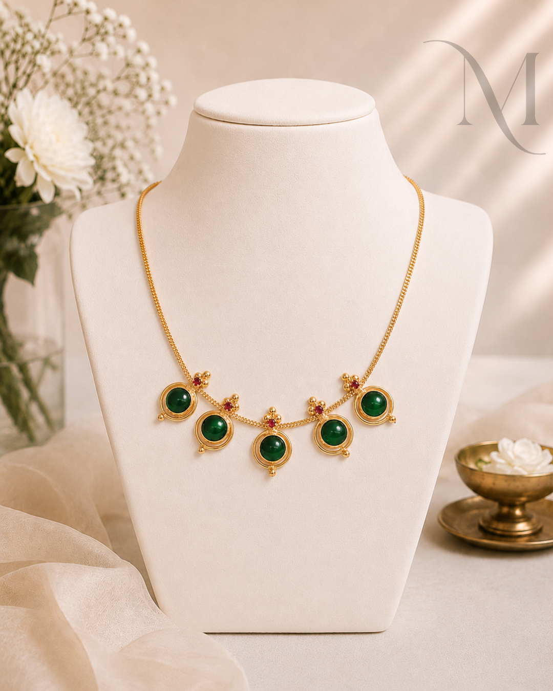 Sindura Necklace - Green